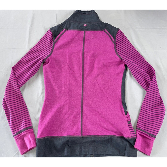 PrAna Peppa Long Sleeve Athletic Jacket, Sweatshirt In Berry Women's Size XS - Picture 2 of 6